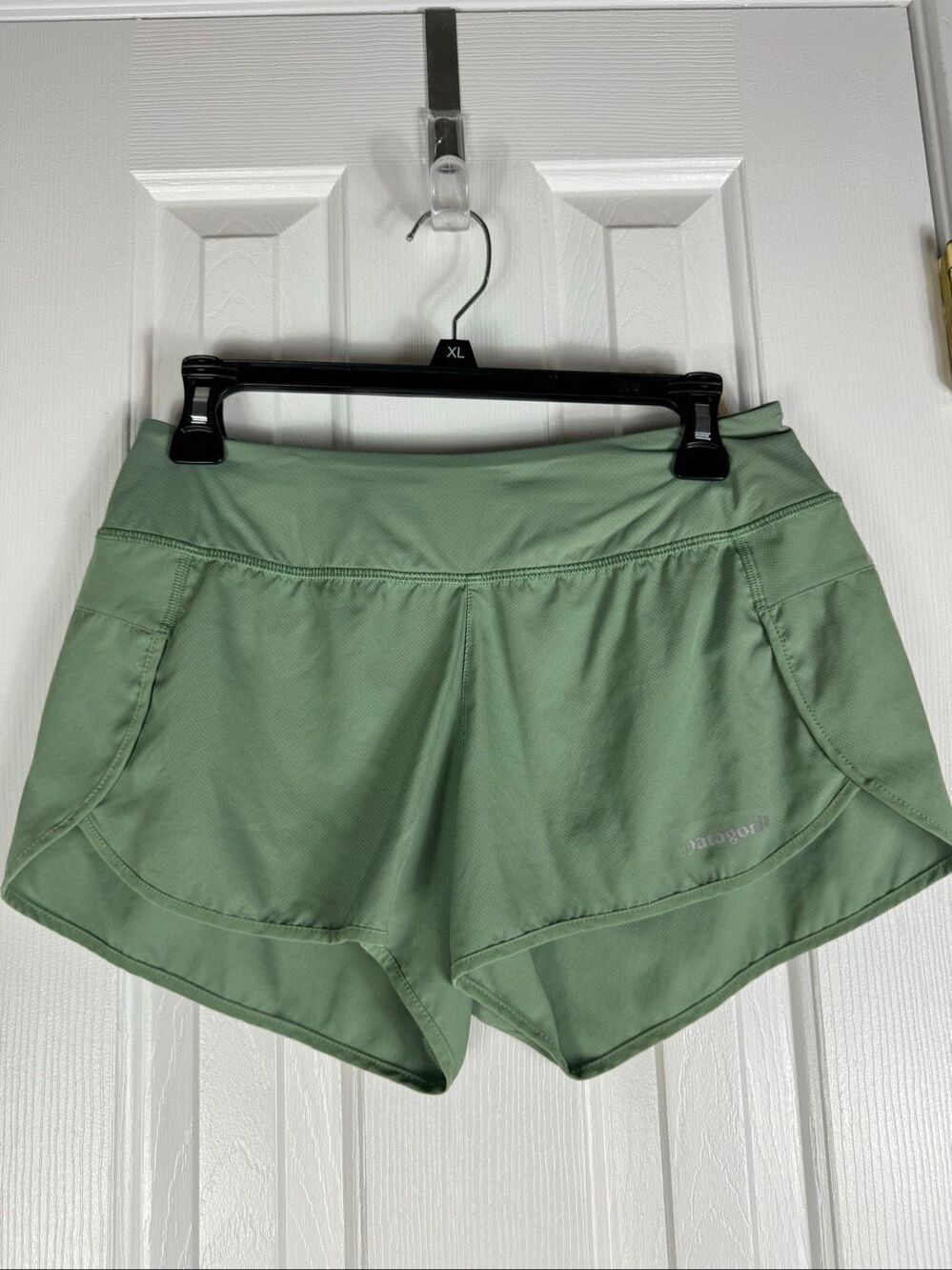 Patagonia Womens Green Athletic Running Shorts Size M
